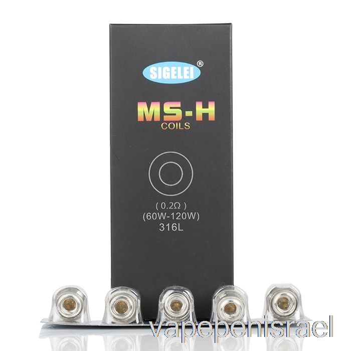 סלילי חלופי Vape Israel Sigelei Ms חד פעמי 0.2ohm Ms-h סלילים